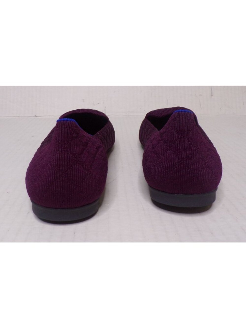 🆕ROTHY'S Almond Toe Quilted Loafer Shoe 10 Berry Burgundy Plum - Picture 5 of 9